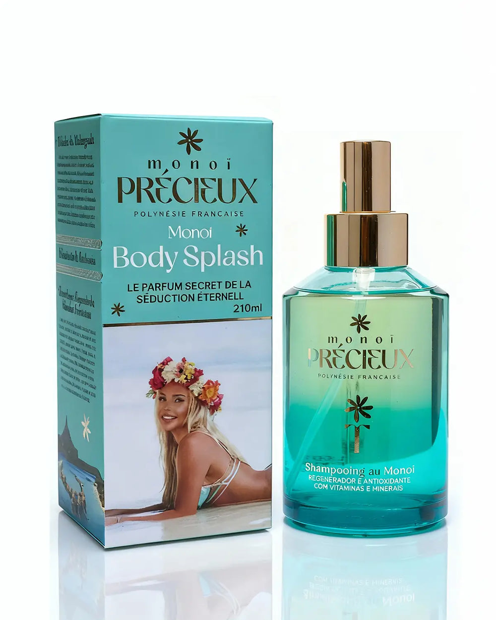 Kit Monoi Précieux Facial + Body Splash Monoi Tiaré (Brinde)